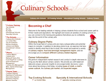 Tablet Screenshot of culinaryschools.org